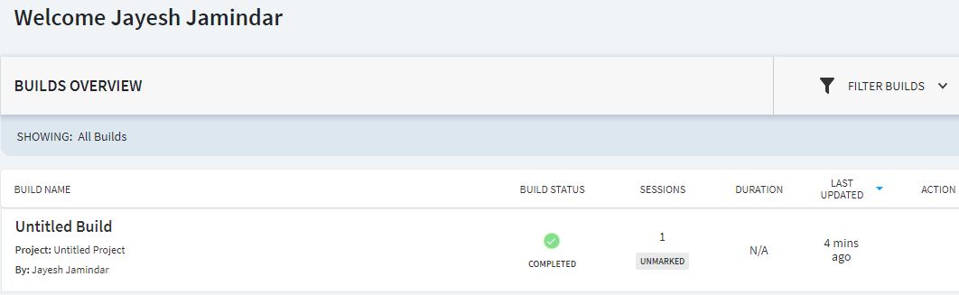 test executing on cloud